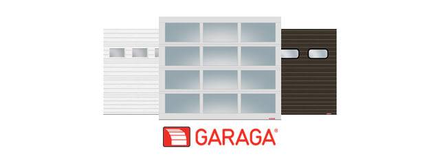 Commercial doors G-5000 and G-4400 thumbnail with Garaga's logo